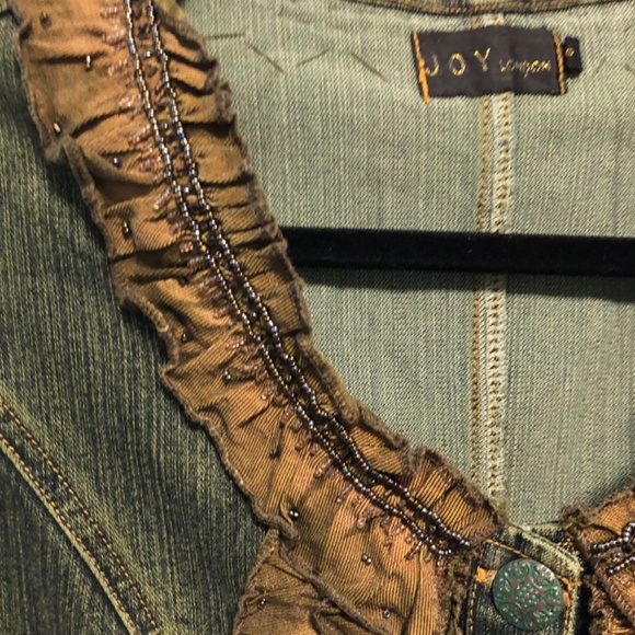 Vintage Beaded Denim Jacket - Picture 6 of 10